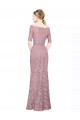 Sirène Épaule Dénudée Dentelle Longue Robes demoiselle d'honneur / Robes de bal Prix Réduit