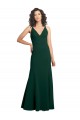 Trapèze Col V Crêpe Stretch Longue Formelles Robes demoiselle d'honneur / Robes de soirée / Robes de bal Prix Réduit