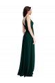 Trapèze Col V Crêpe Stretch Longue Formelles Robes demoiselle d'honneur / Robes de soirée / Robes de bal Prix Réduit