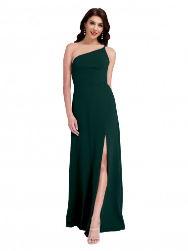 Trapèze Crêpe Stretch Longue Formelles Robes demoiselle d'honneur / Robes de soirée / Robes de bal Prix Réduit
