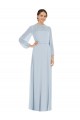 Trapèze Sans bretelle Mousseline Longue Formelles Robes demoiselle d'honneur / Robes de soirée Prix Réduit