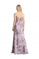 Trapèze Satiné Stretch Floral Longue Formelles Robes demoiselle d'honneur / Robes de soirée Prix Réduit