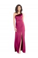 Trapèze Satiné Stretch Longue Formelles Robes demoiselle d'honneur / Robes de soirée / Robes de bal Prix Réduit