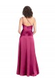 Trapèze Satiné Stretch Longue Formelles Robes demoiselle d'honneur / Robes de soirée / Robes de bal Prix Réduit
