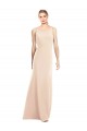 Trompette Bateau Crêpe Stretch Longue Robes demoiselle d'honneur / Robes de bal Prix Réduit