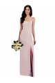Trompette Bretelles spaghetti Crêpe Stretch Longue Formelles Robes demoiselle d'honneur / Robes de soirée / Robes de bal Prix Réduit