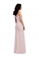 Trompette Bretelles spaghetti Crêpe Stretch Longue Formelles Robes demoiselle d'honneur / Robes de soirée / Robes de bal Prix Réduit