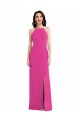 Trompette Licou Col Haut Crêpe Stretch Longue Formelles Robes demoiselle d'honneur / Robes de soirée / Robes de bal Prix Réduit