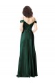 Vert Chasseur Trapèze Épaule Dénudée Bretelles spaghetti Satiné Stretch Longue Formelles Robes demoiselle d'honneur / Robes de soirée / Robes de bal Prix Réduit