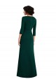 Vert foncé Trompette Col V Spandex Longue Formelles Robes demoiselle d'honneur / Robes de soirée / Robes de bal Prix Réduit