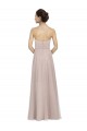 Vintage Rose Trapèze Tulle Longue Robes demoiselle d'honneur Prix Réduit