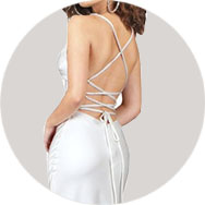 Bretelles croisées Robes de mariée à Prix Réduit
