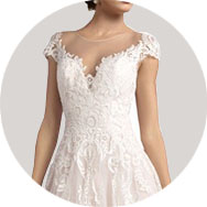 Mancherons Robes de mariée à Prix Réduit