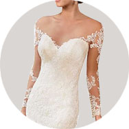 Manches Longueues Robes de mariée à Prix Réduit